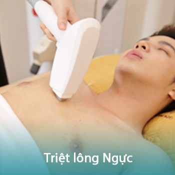 Triệt lông ngực