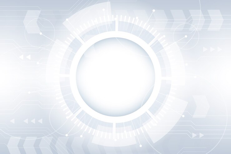white technology background